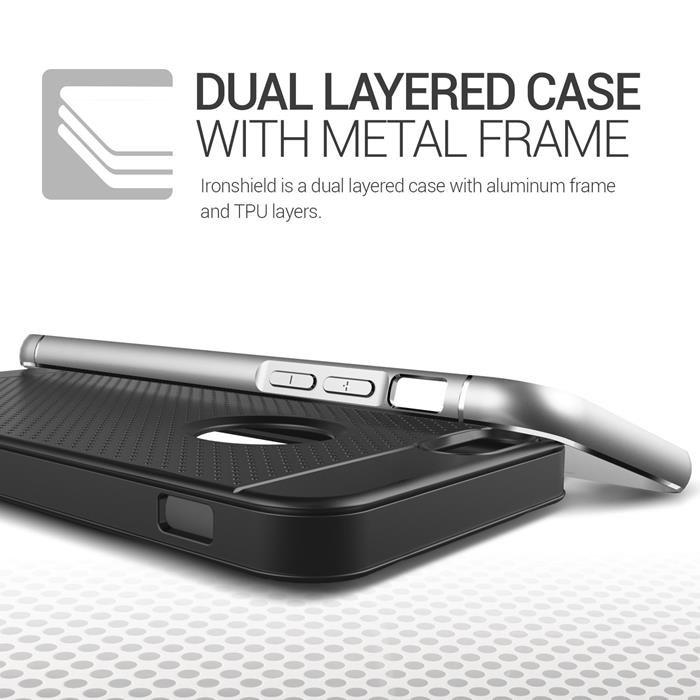 VERUS Verus Iron Shield Aluminum Metal Frame Skal till Apple iPhone 6(S) Plus (Silver)