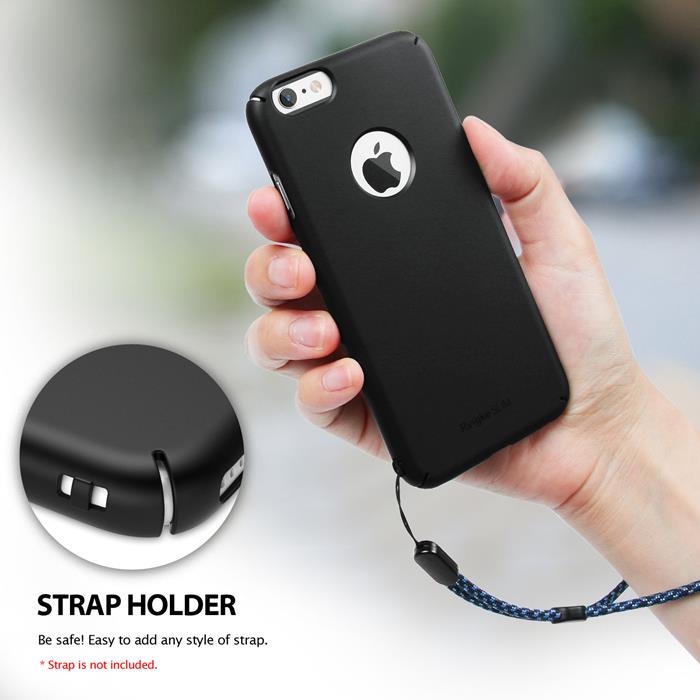 Rearth Ringke Logo-Cut Slim Dual Coated Skal till Apple iPhone 6(S) Plus - Svart