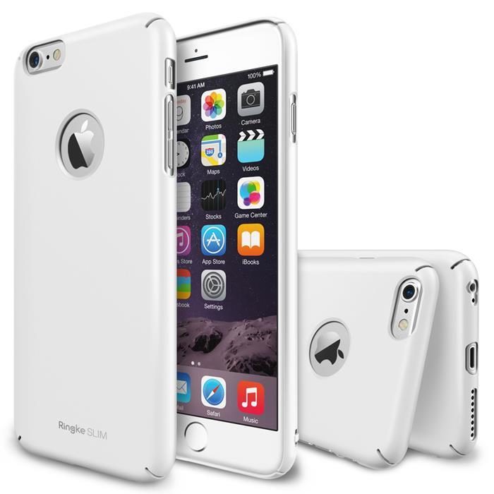 Rearth Ringke Logo-Cut Slim Dual Coated Skal till Apple iPhone 6(S) Plus - Vit