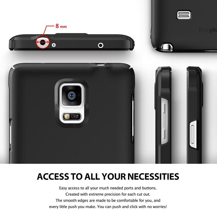 Rearth Ringke Slim Dual Coated Skal till Samsung Galaxy Note 4 - Vit