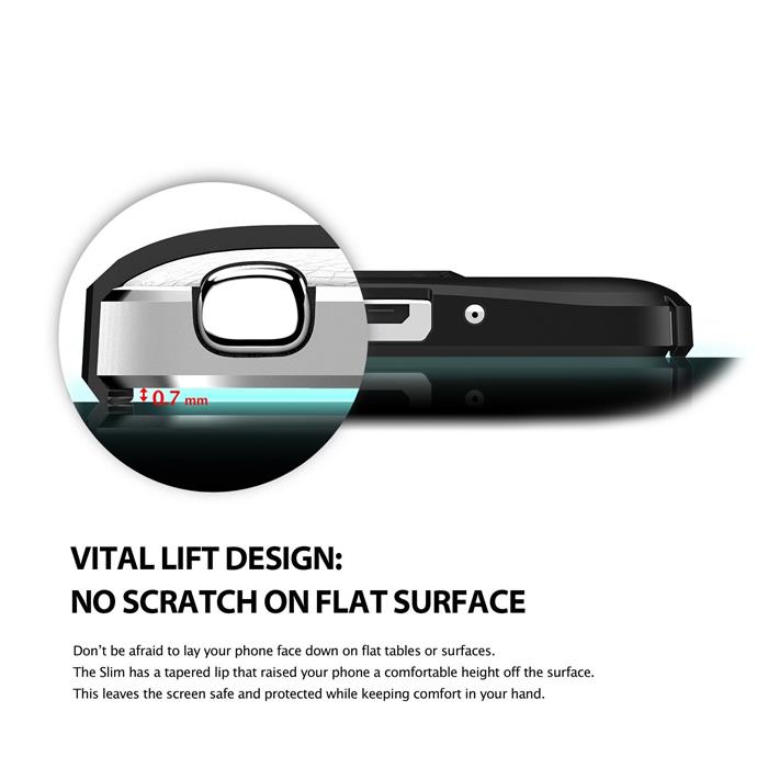 Rearth Ringke Slim Dual Coated Skal till Samsung Galaxy Note 4 - Vit