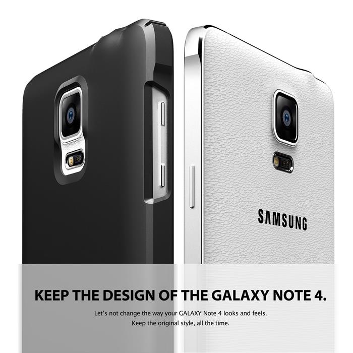 Rearth Ringke Slim Dual Coated Skal till Samsung Galaxy Note 4 - Vit