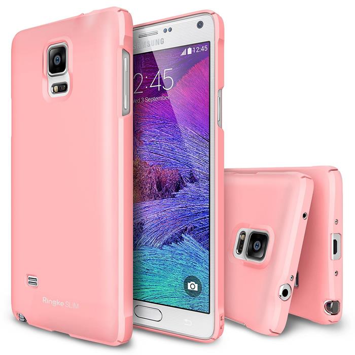 Rearth Ringke Slim Dual Coated Skal till Samsung Galaxy Note 4 - Rosa
