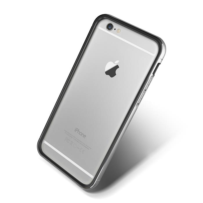 VERUS Verus Iron Bumper Skal till Apple iPhone 6(S) Plus (Silver - Svart)