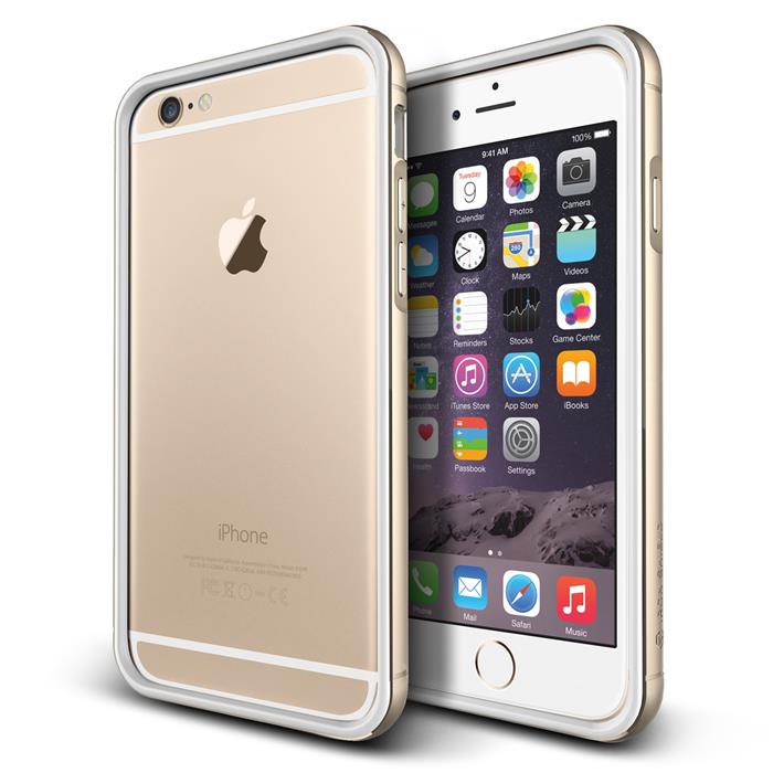 VERUS Verus Iron Bumper Skal till Apple iPhone 6(S) Plus (Gold - Vit)