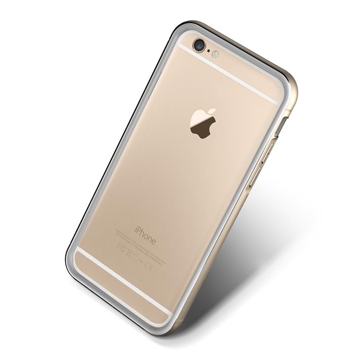 VERUS Verus Iron Bumper Skal till Apple iPhone 6(S) Plus (Gold - Vit)