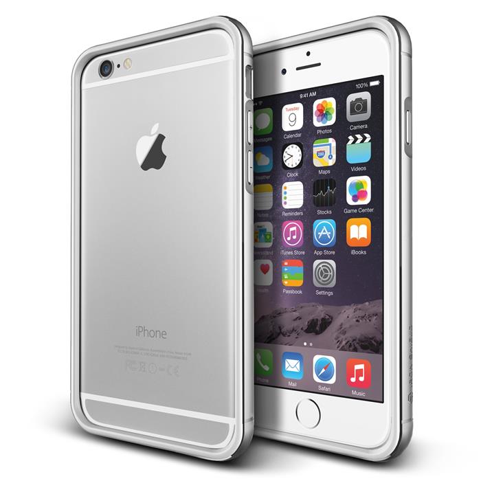 VERUS Verus Iron Bumper Skal till Apple iPhone 6(S) Plus (Silver - Vit)