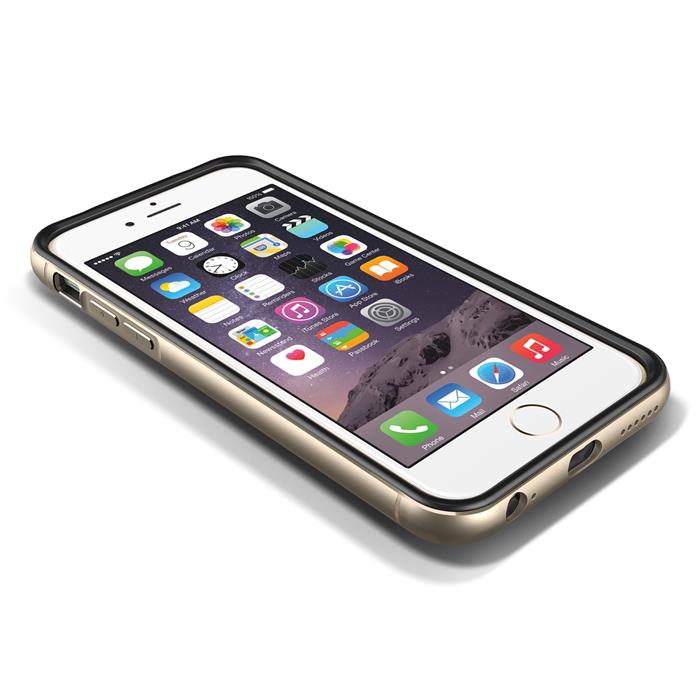 VERUS Verus Iron Bumper Skal till Apple iPhone 6(S) Plus (Svart - Gold)