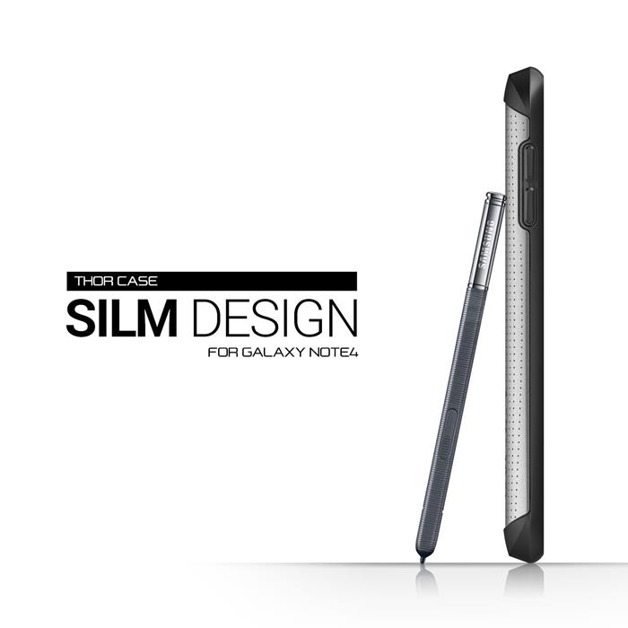 VERUS Verus Thor Heavy Drop Skal till Samsung Galaxy Note 4 (Silver)