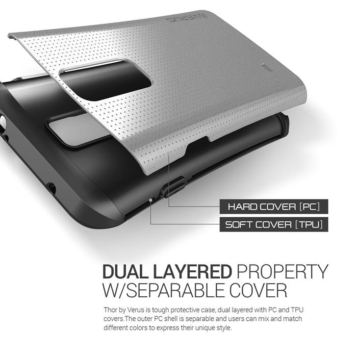 VERUS Verus Thor Heavy Drop Skal till Samsung Galaxy Note 4 (Silver)