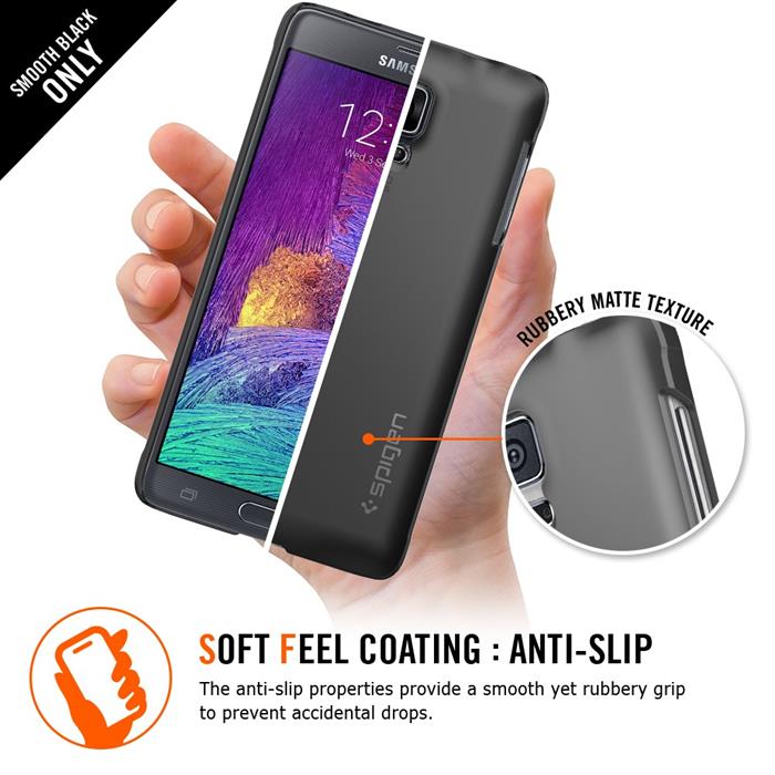 Spigen SPIGEN Thin Fit Skal till Samsung Galaxy Note 4 (Vit)