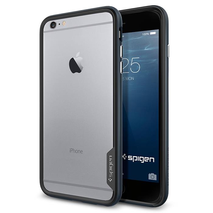 Spigen SPIGEN Neo Hybrid EX Bumper Skal till Apple iPhone 6(S) Plus (Metal Slate)