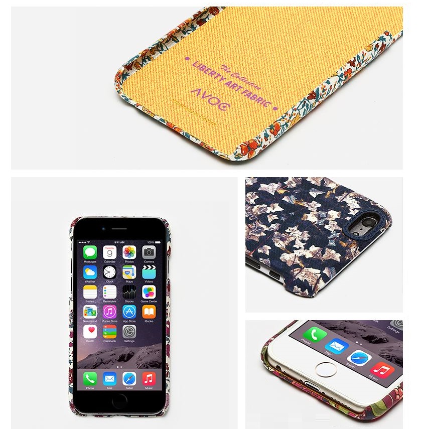 AVOC Avoc Liberty Art Fabric Baksideskal till Apple iPhone 6 / 6S - Navy