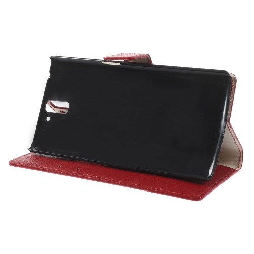 OEM Litchi Plånboksfodral till OnePlus One (Röd)