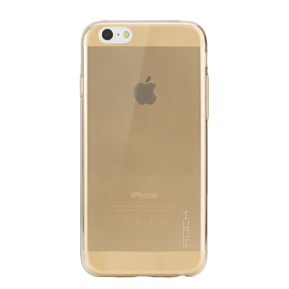 ROCK ROCK 0.6mm Ultrathin FlexiCase skal till Apple iPhone 6(S) Plus (Gold)