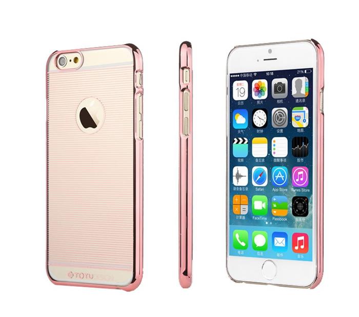 TOTU ToTu Stripes Baksideskal till Apple iPhone 6 / 6S (Magenta)