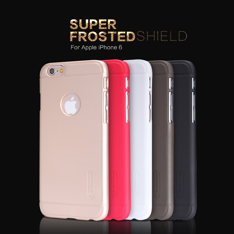 Nillkin Nillkin Frosted Shield Baksideskal till Apple iPhone 6 / 6S + Skärmskydd -Guld