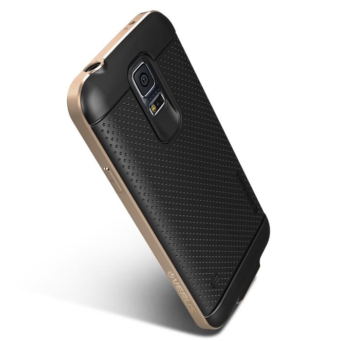 VERUS Verus Iron Shield Aluminum Metal Frame Skal till Samsung Galaxy S5 (Magenta)