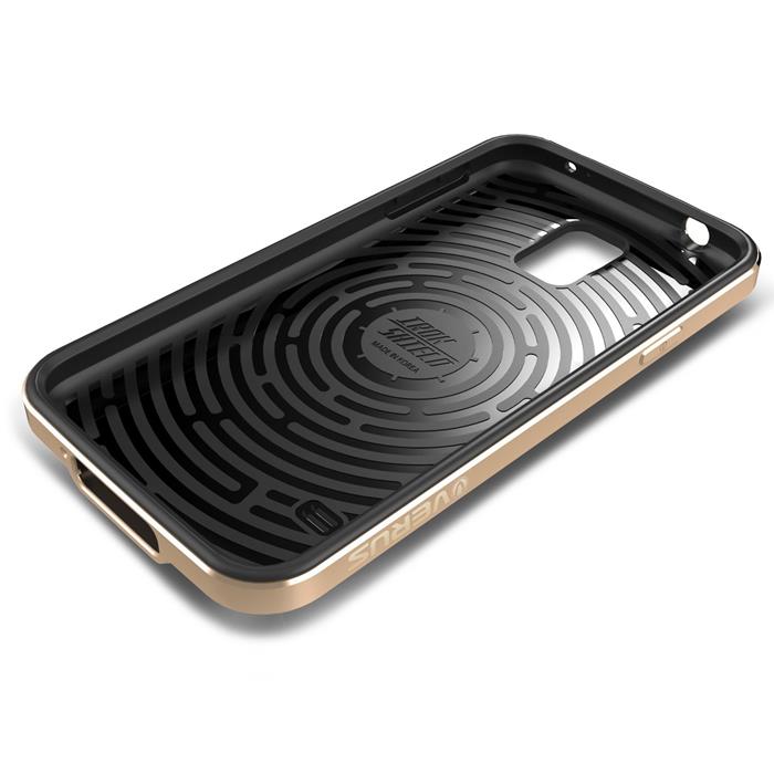 VERUS Verus Iron Shield Aluminum Metal Frame Skal till Samsung Galaxy S5 (Magenta)