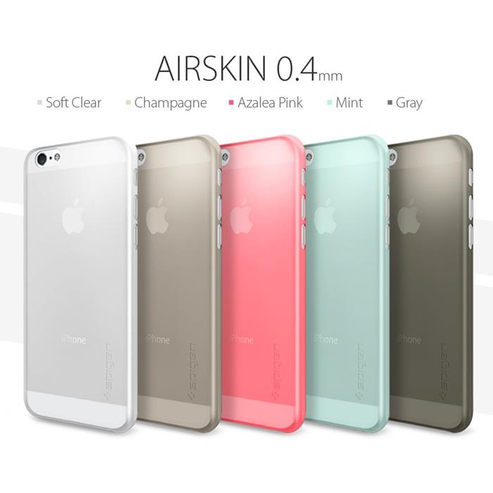 Spigen SPIGEN Air Skin 0.4mm Thick Skal till Apple iPhone 6/6S (Rosa)