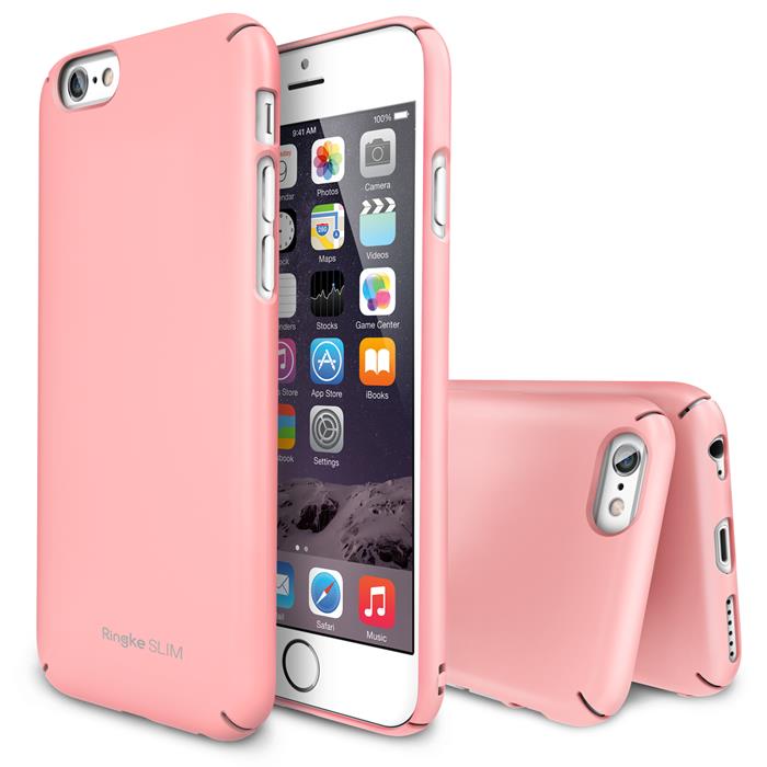 Rearth Ringke Slim Dual Coated Skal till Apple iPhone 6 / 6S (Rosa)