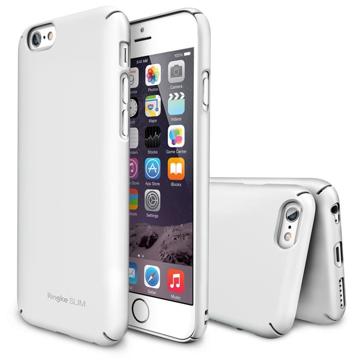Rearth Ringke Slim Dual Coated Skal till Apple iPhone 6 / 6S (Vit)