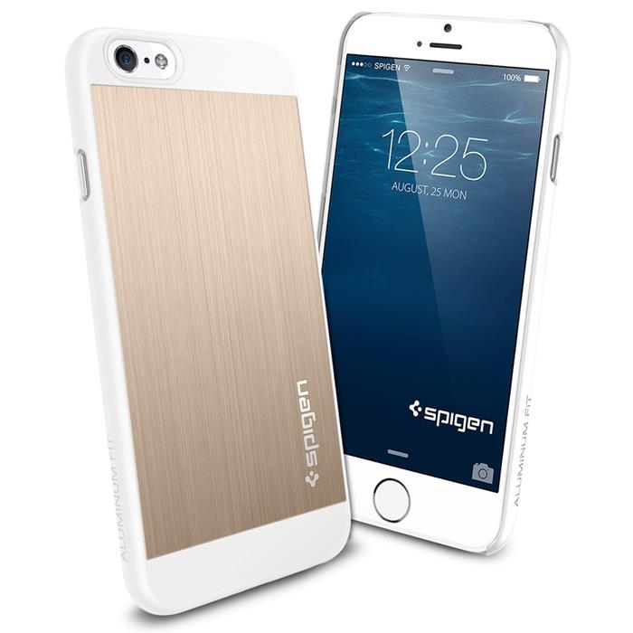 Spigen SPIGEN Aluminium Fit Skal till Apple iPhone 6/6S (Gold)