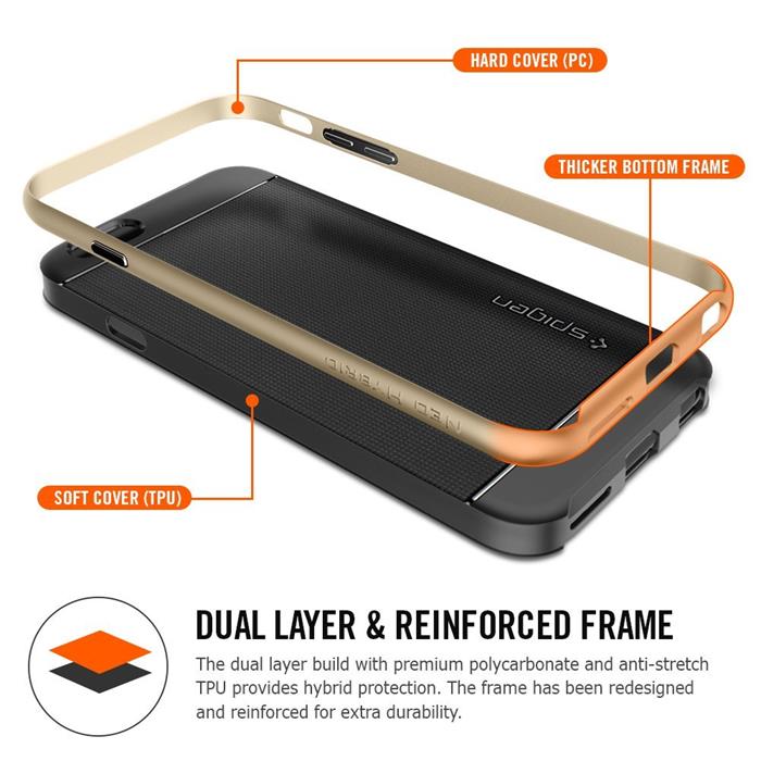 Spigen SPIGEN Neo Hybrid Skal till Apple iPhone 6(S) Plus (Gul)
