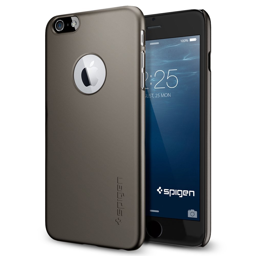 Spigen SPIGEN Ultra Thin Fit A Skal till Apple iPhone 6(S) Plus (Gunmetal)