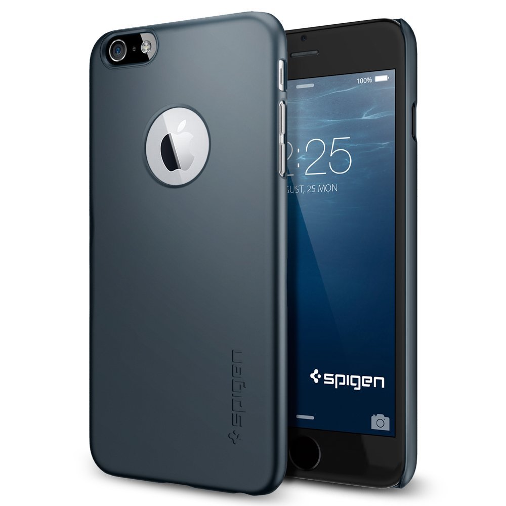 Spigen SPIGEN Ultra Thin Fit A Skal till Apple iPhone 6(S) Plus (Metal Slate)