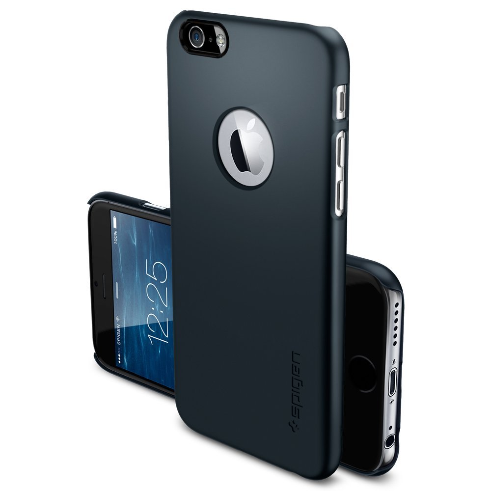 Spigen SPIGEN Ultra Thin Fit A Skal till Apple iPhone 6(S) Plus (Metal Slate)