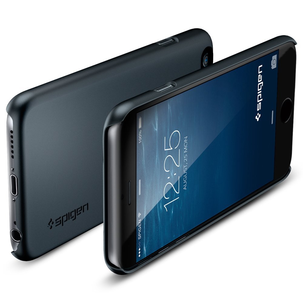 Spigen SPIGEN Ultra Thin Fit A Skal till Apple iPhone 6(S) Plus (Gunmetal)