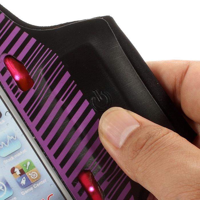 OEM Armband med blinkande lampor till Apple iPhone 5S/5/5C - Lila