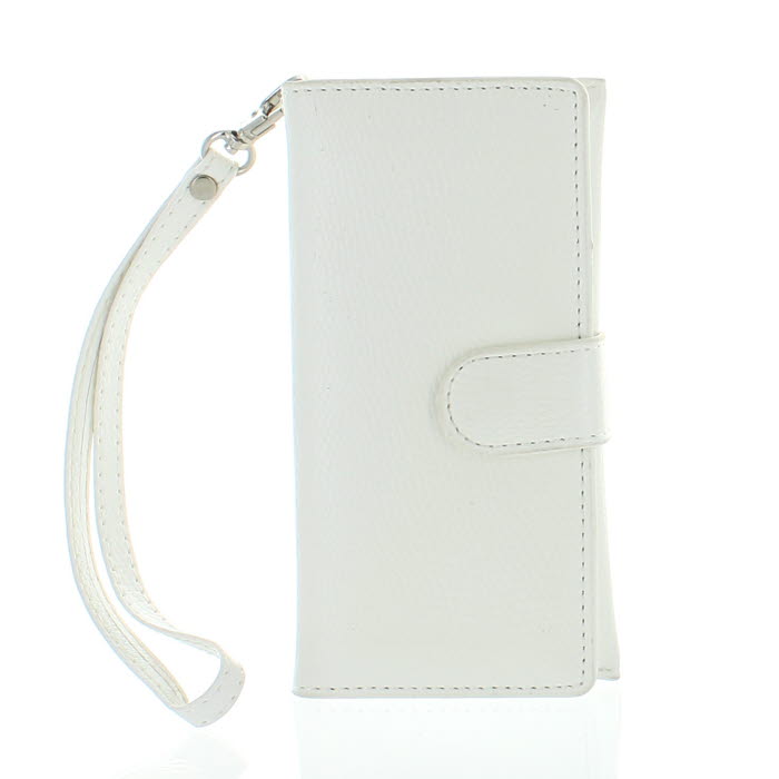 OEM Universal mobilfodral med handrem (Vit)