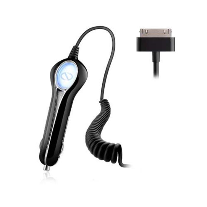 Naztech Naztech billaddare till iPod/iPad iPhone 4/4S (Svart)