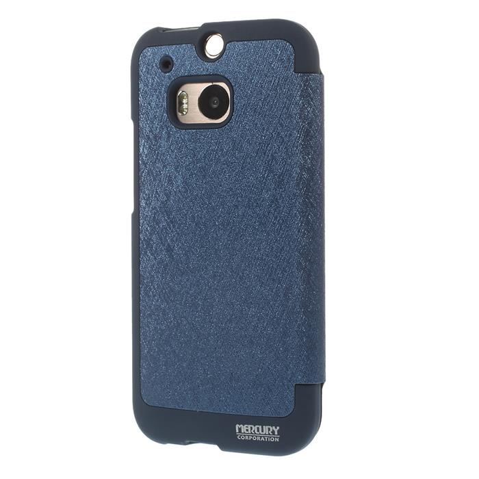 Mercury Mercury Bumper View Plånboksfodral till HTC One M8 (2014) - Mörkblå