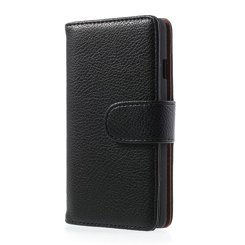 OEM Embossed Plånboksfodral till LG Optimus L9 II (Svart)