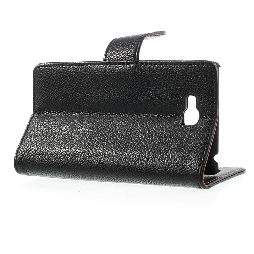 OEM Embossed Plånboksfodral till LG Optimus L9 II (Svart)