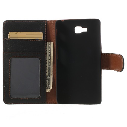 OEM Embossed Plånboksfodral till LG Optimus L9 II (Svart)