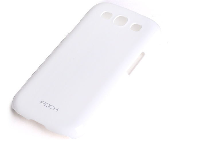 ROCK Rock Colorful Skal till Samsung Galaxy S3 i9300 + HD Skärmskydd (Vit)