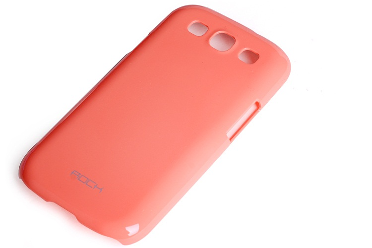 ROCK Rock Colorful Skal till Samsung Galaxy S3 i9300 + HD Skärmskydd (Orange)
