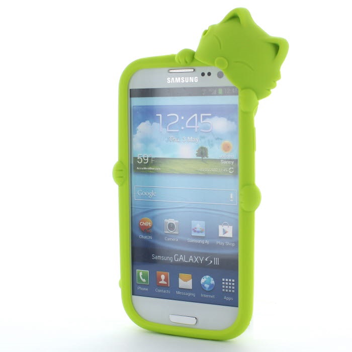 Kiki Kiki Silikonskal till Samsung Galaxy S3 i9300 (Grön)