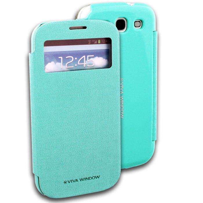 Mercury Mercury Viva Window Plånboksfodral till Samsung Galaxy S3 i9300 (Mint)
