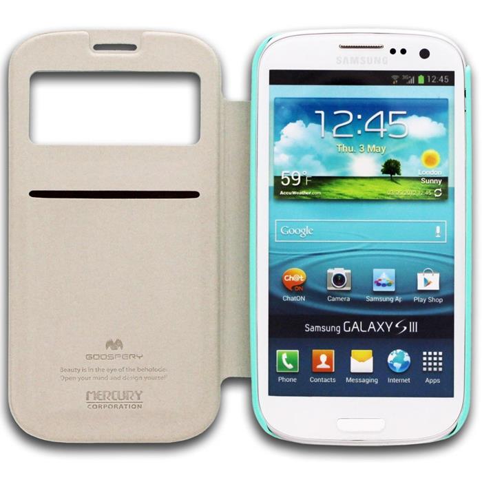 Mercury Mercury Viva Window Plånboksfodral till Samsung Galaxy S3 i9300 (Mint)
