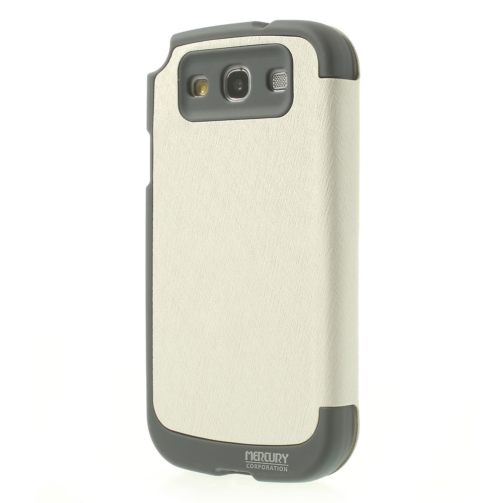 Mercury Mercury Bumper View Plånboksfodral till Samsung Galaxy S3 (Vit)