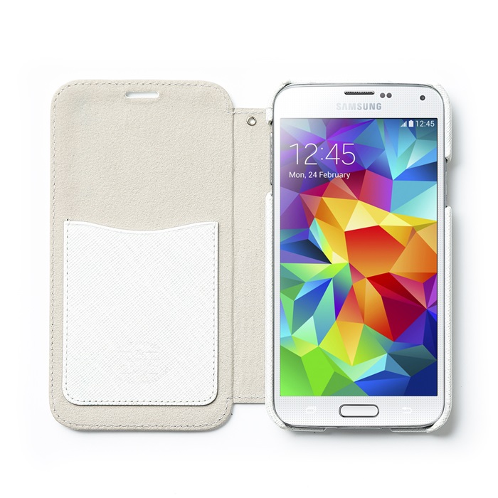 Zenus Zenus Minimal Diary Väska till Samsung Galaxy S5 - (Vit)
