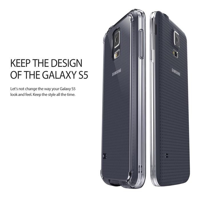 Rearth Ringke Fusion Skal till Samsung Galaxy S5 (Gold)