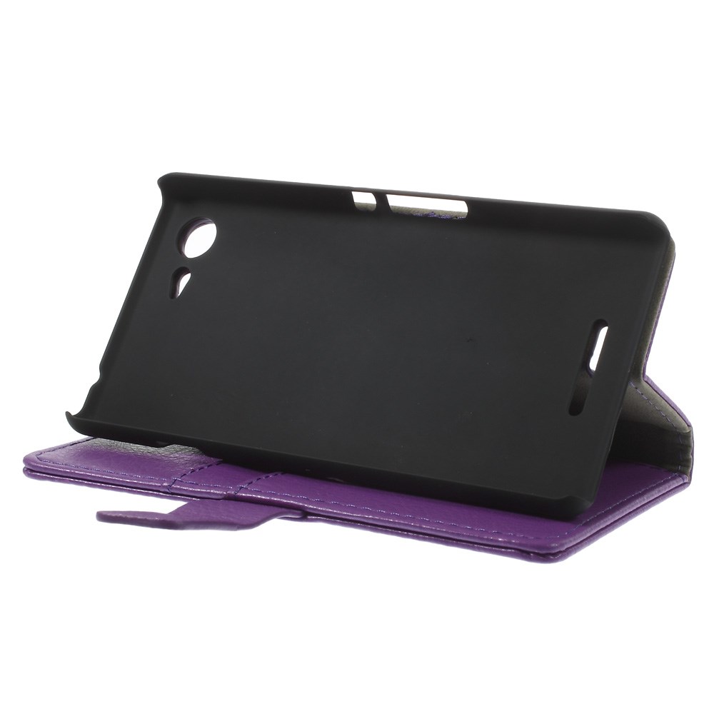 OEM Lychee Plånboksfodral till Sony Xperia E3 - Lila