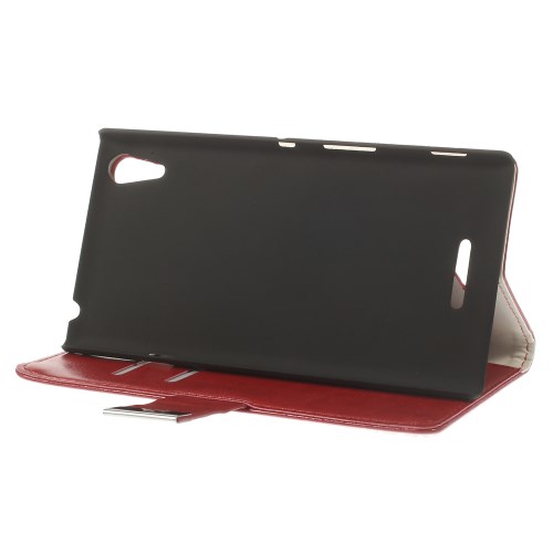 OEM Plånboksfodral till Sony Xperia T3 (Röd)