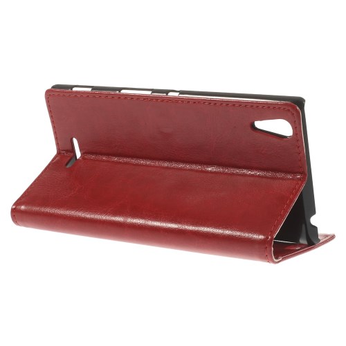 OEM Plånboksfodral till Sony Xperia T3 (Röd)